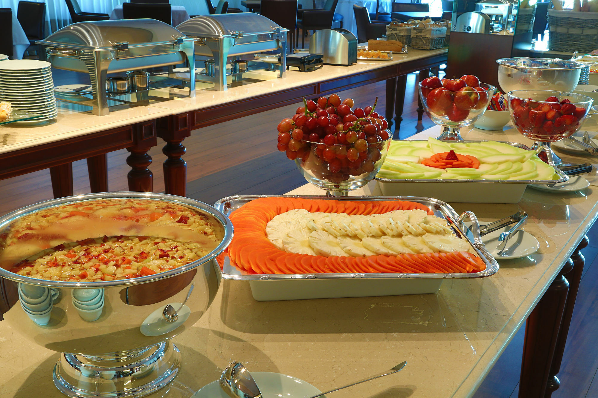 ריבייראו פרטו Hotel Mont Blanc Premium מראה חיצוני תמונה A buffet at a hotel